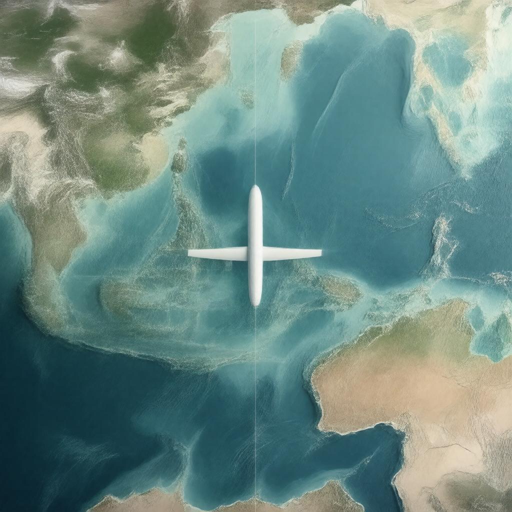 AI-created image of Malaysia Airlines Flight 370 disappearance