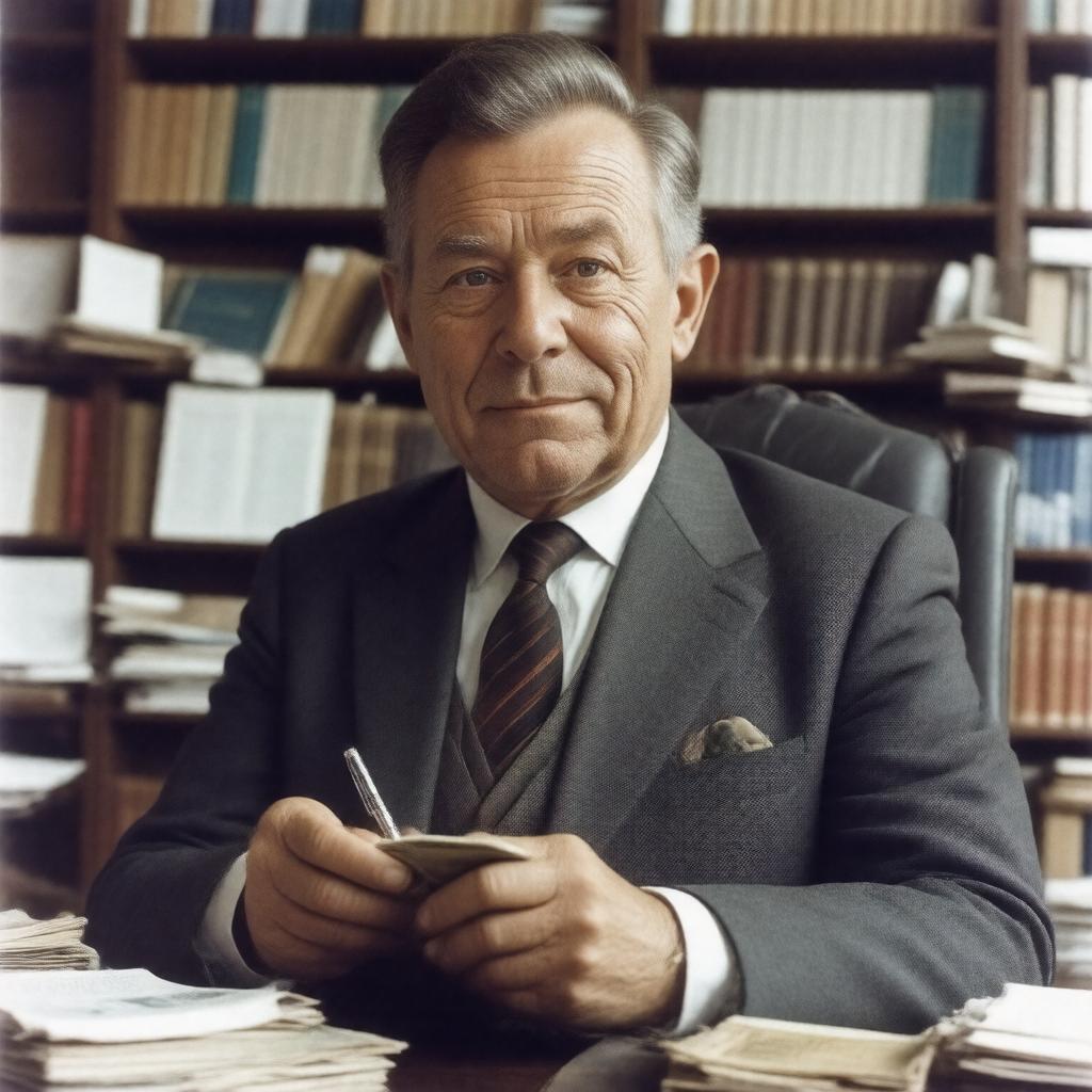 AI-created image of Malcolm Muggeridge