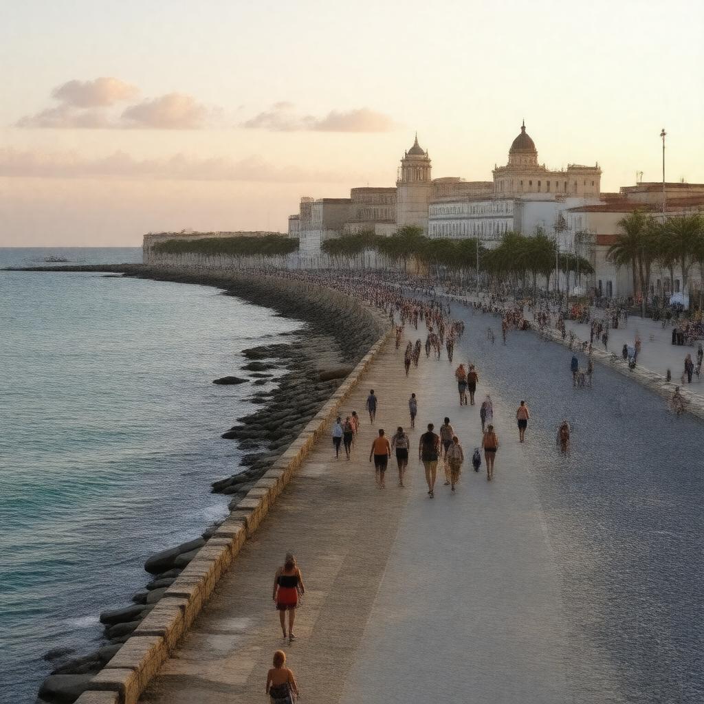 Click to view larger image AI-created image of Malecón