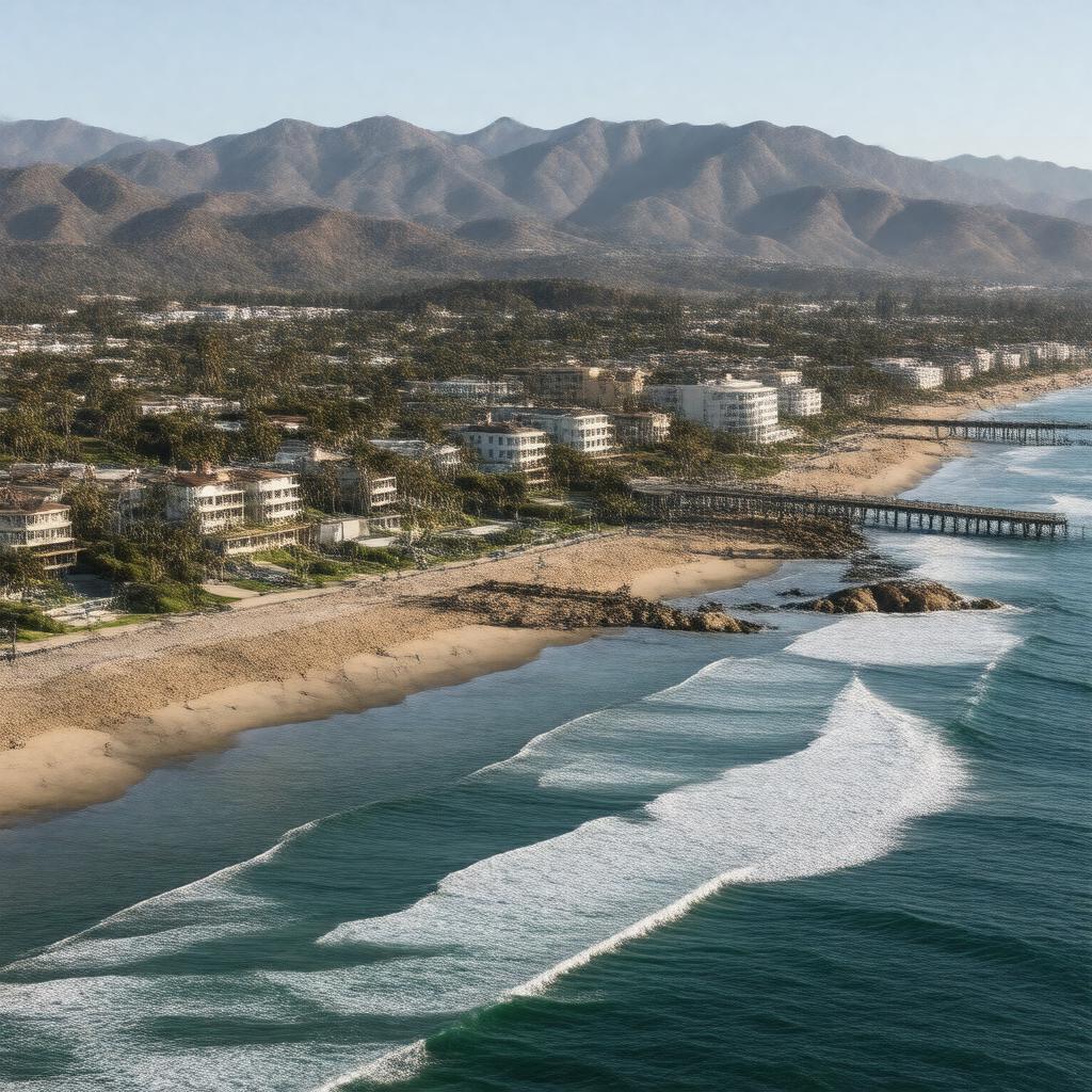 AI-created image of Malibu, California, USA