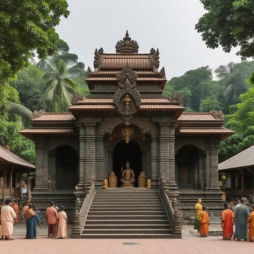 AI-created image of Malikappuram Devi Temple