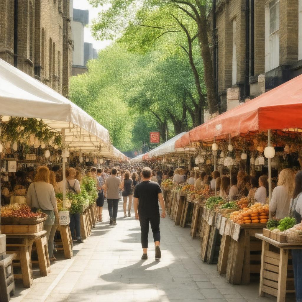 AI-created image of Maltby Street Market