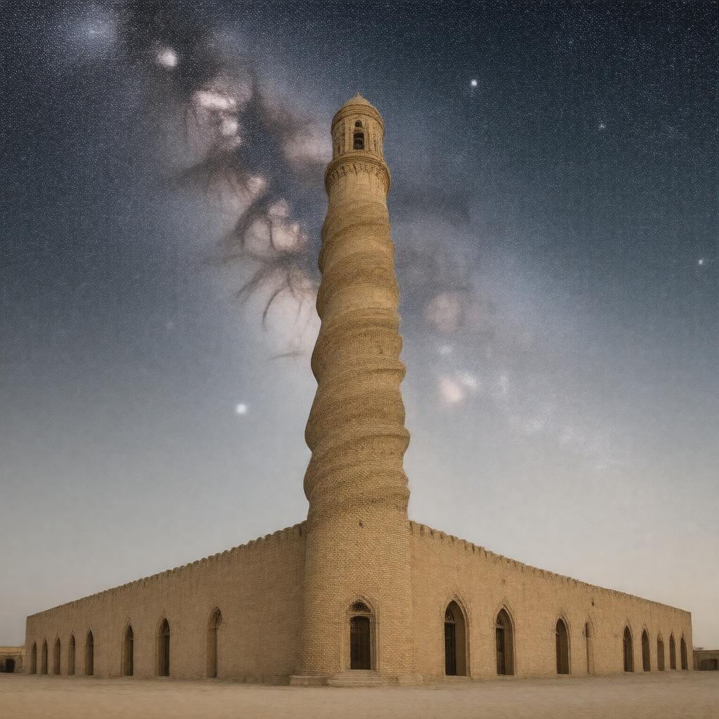 Click to view larger image AI-created image of Malwiya Minaret