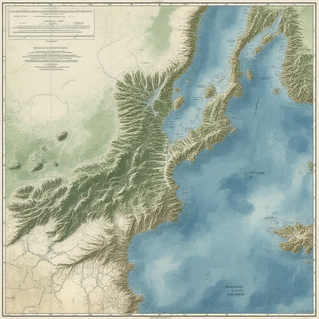 AI-created image of Malygina Strait
