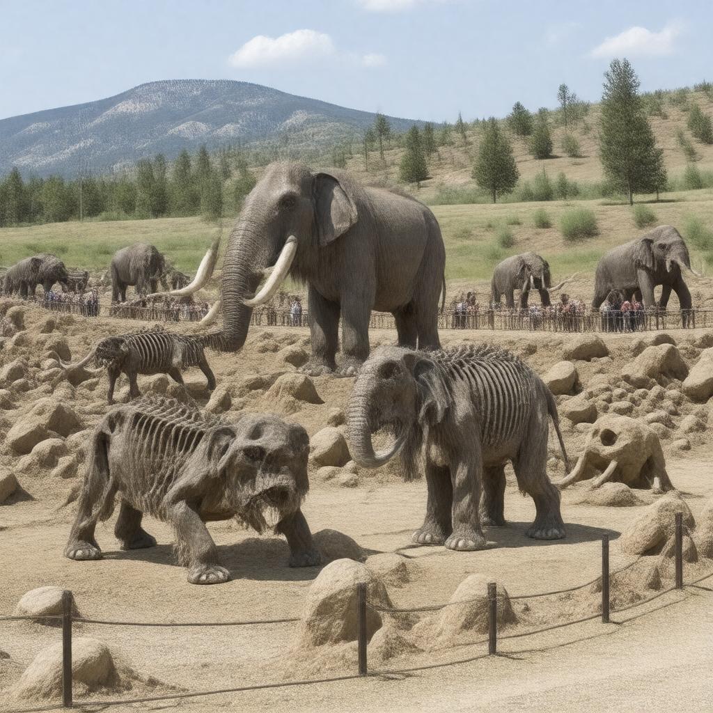 Click to view larger image AI-created image of Mammoth Site