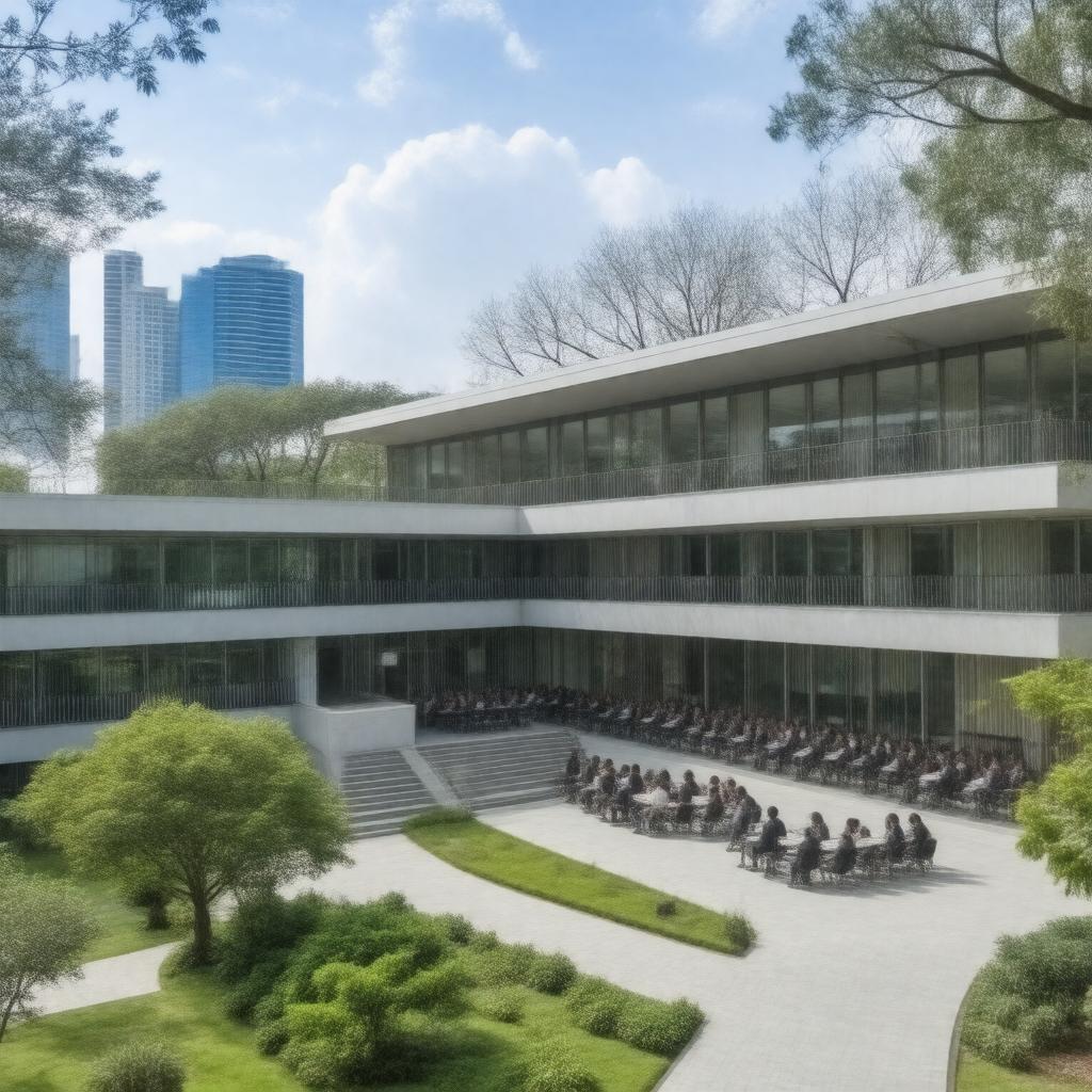 Click to view larger image AI-created image of Management School