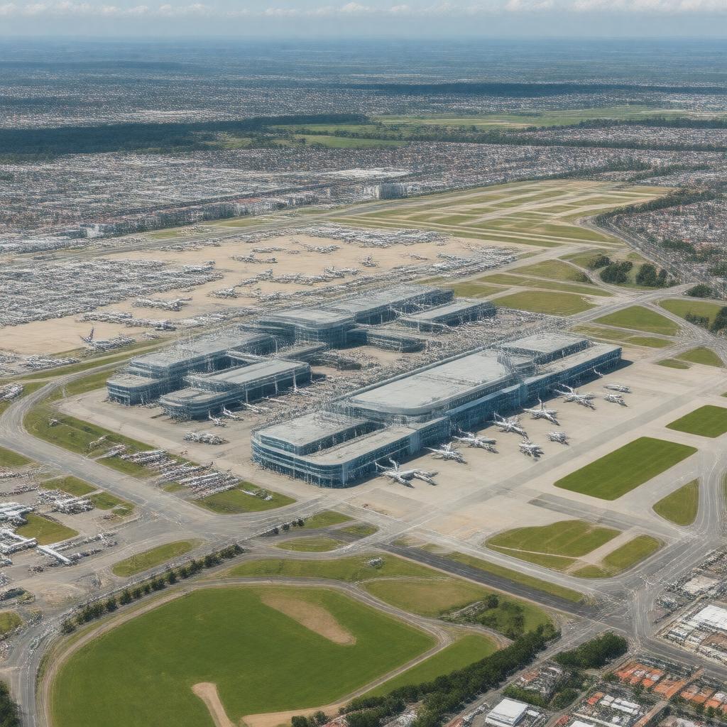 AI-created image of Manchester Airport