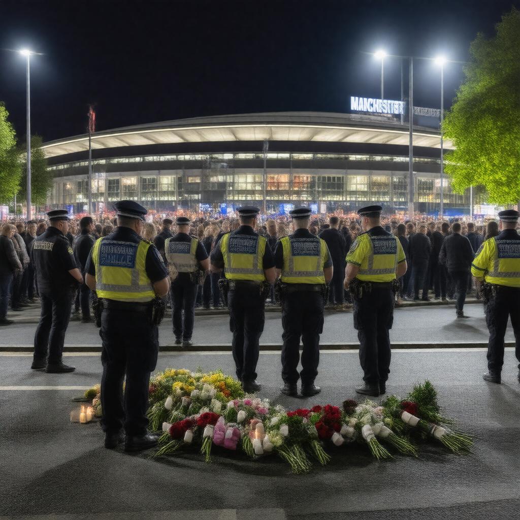 AI-created image of Manchester Arena bombing