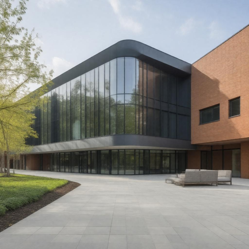 Click to view larger image AI-created image of Manchester Business School