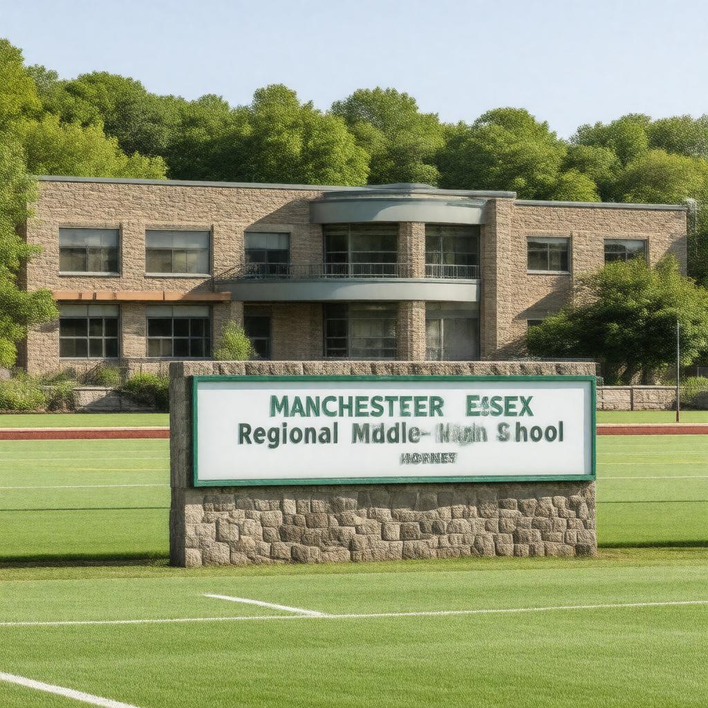 AI-created image of Manchester Essex Regional Middle High School
