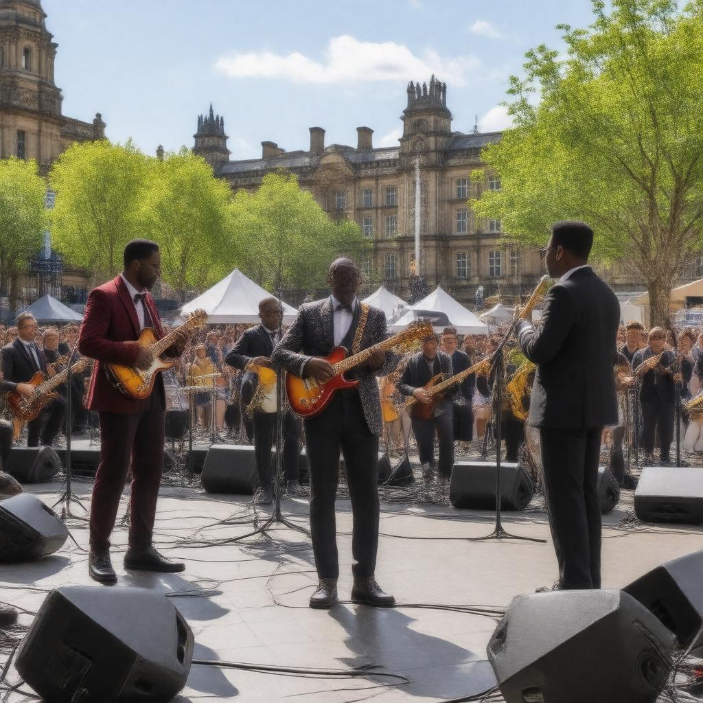 AI-created image of Manchester Jazz Festival