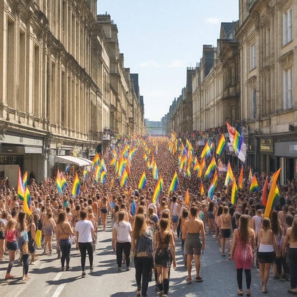 AI-created image of Manchester Pride