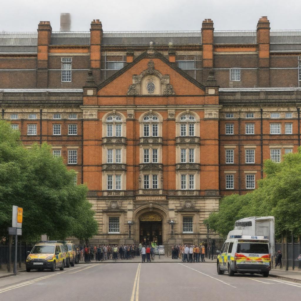 AI-created image of Manchester Royal Infirmary