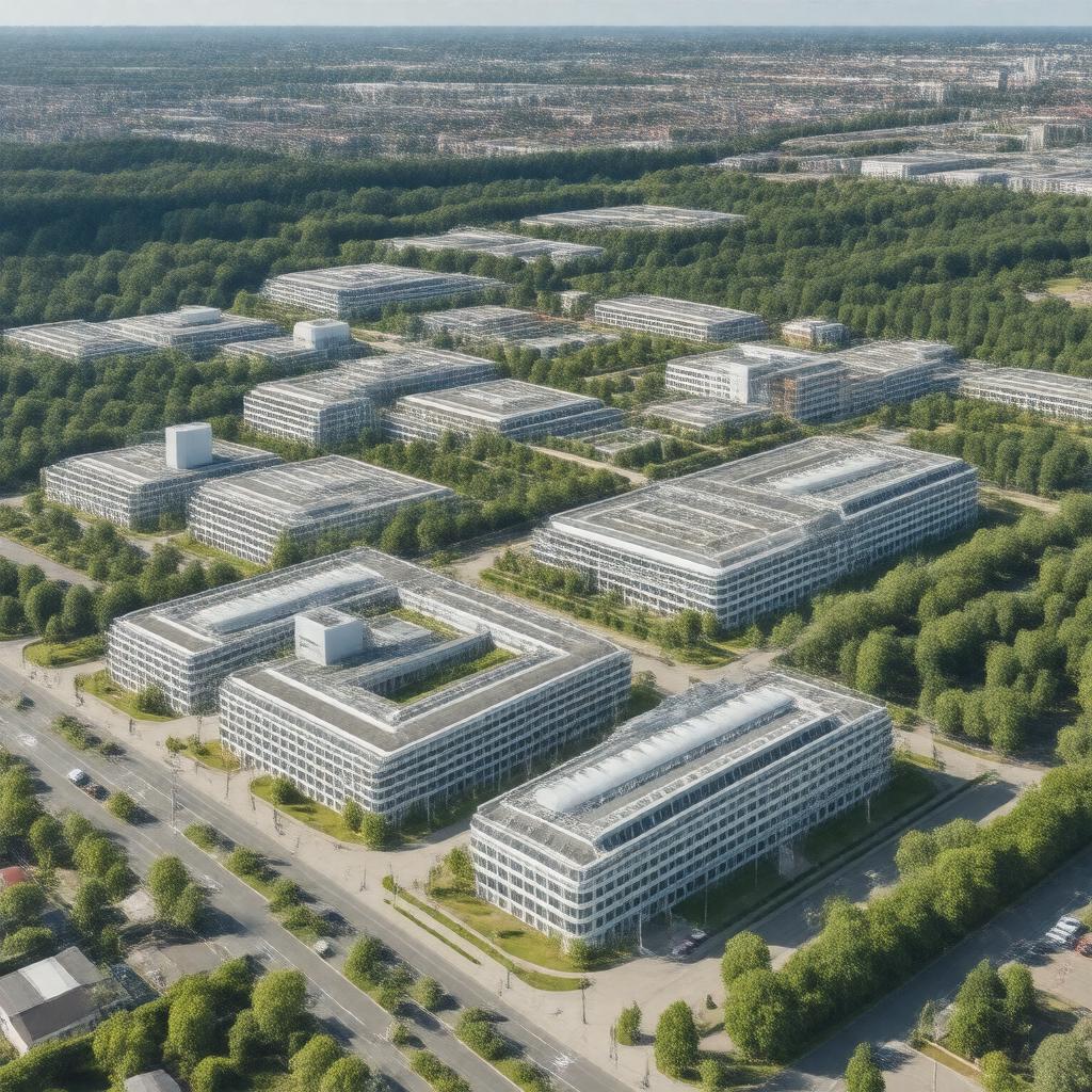 Click to view larger image AI-created image of Manchester Science Partnerships