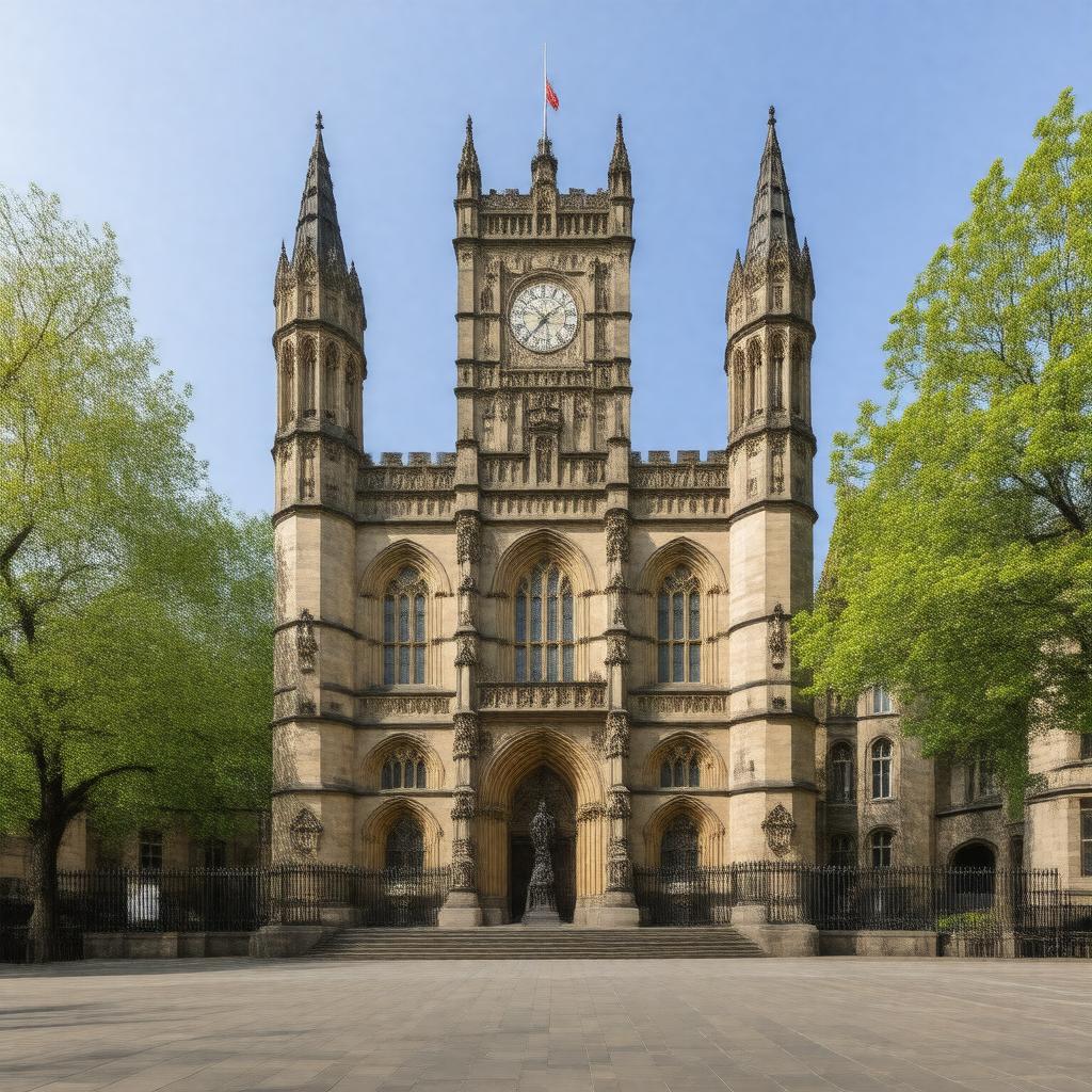 AI-created image of Manchester Town Hall