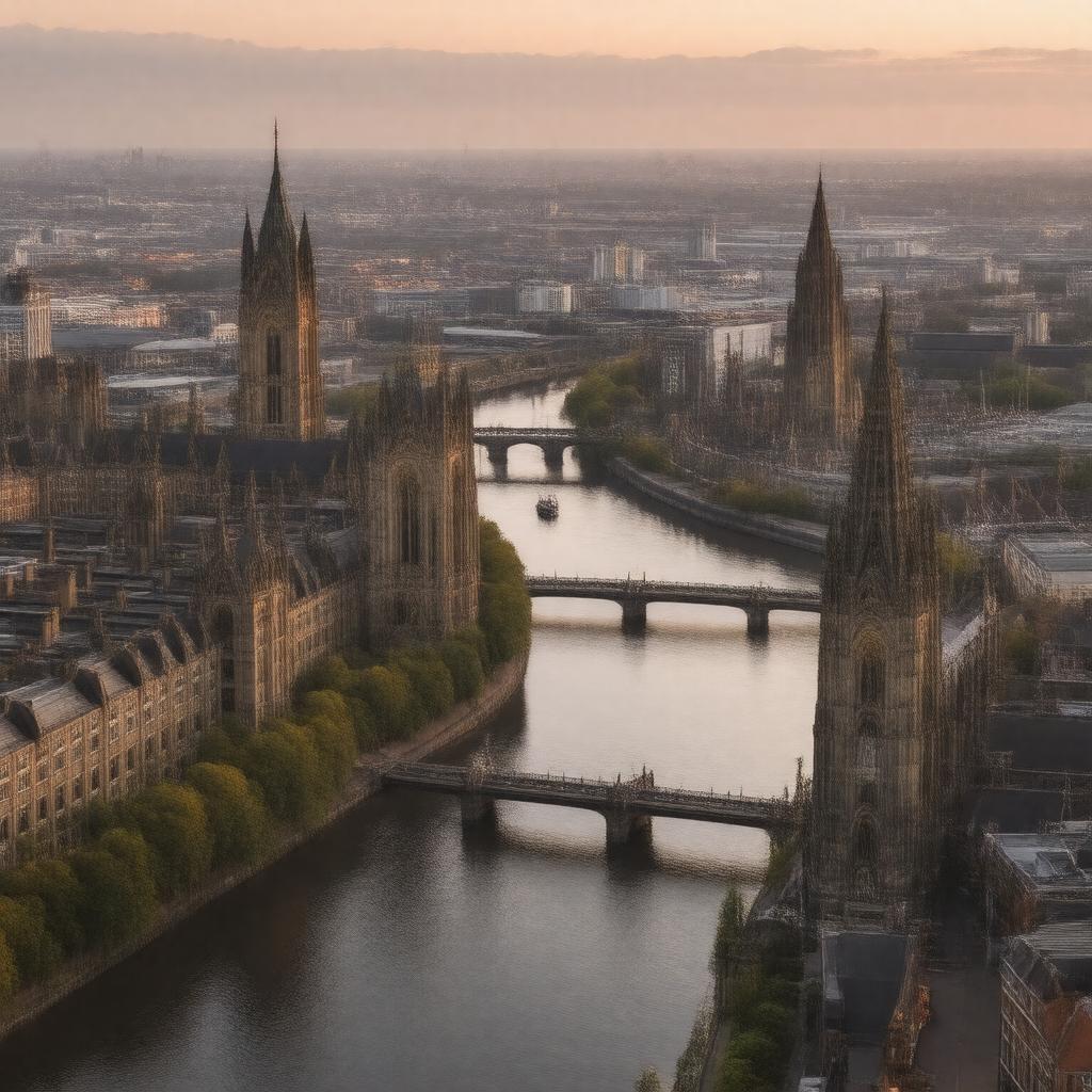 AI-created image of Manchester, United Kingdom