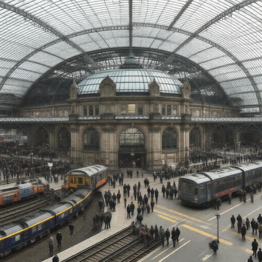 AI-created image of Manchester Victoria station