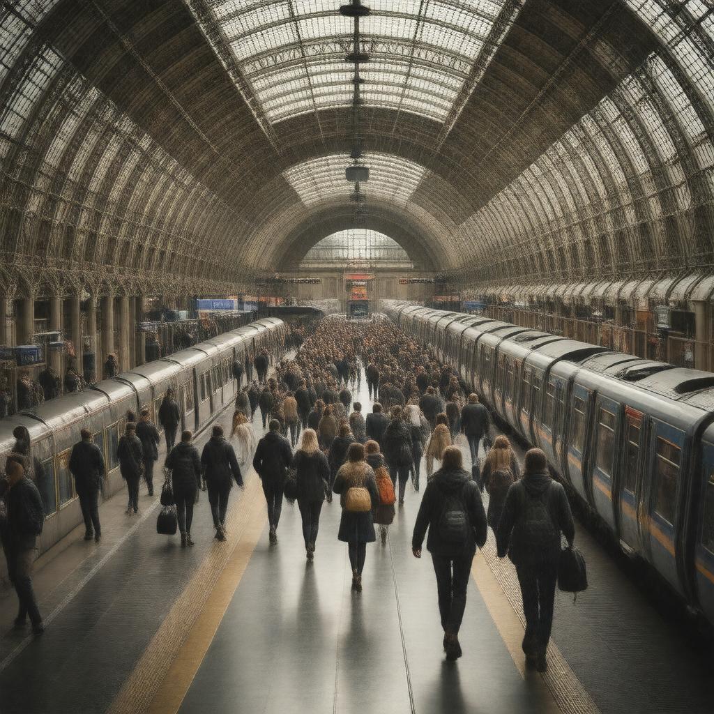 AI-created image of Manchester station