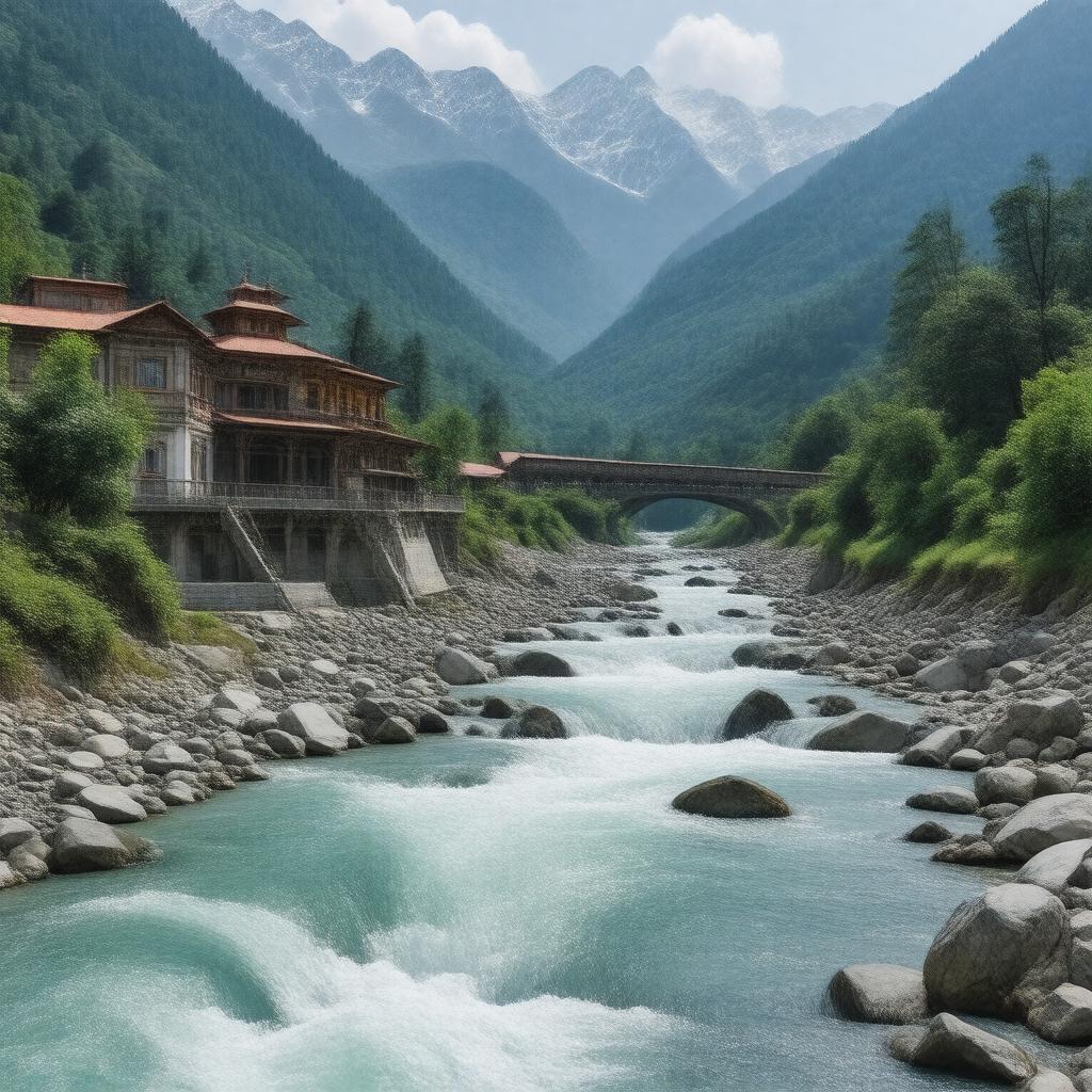 AI-created image of Mandakini River