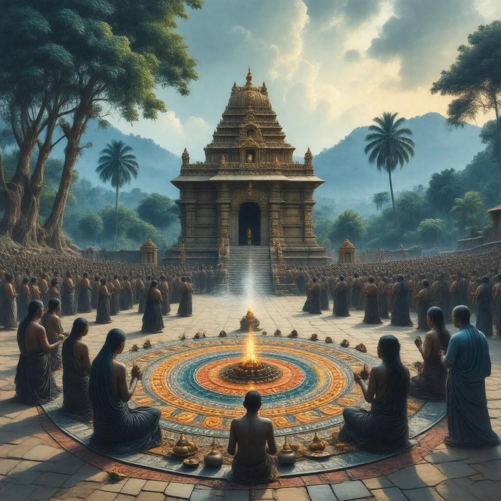 AI-created image of Mandala Pooja