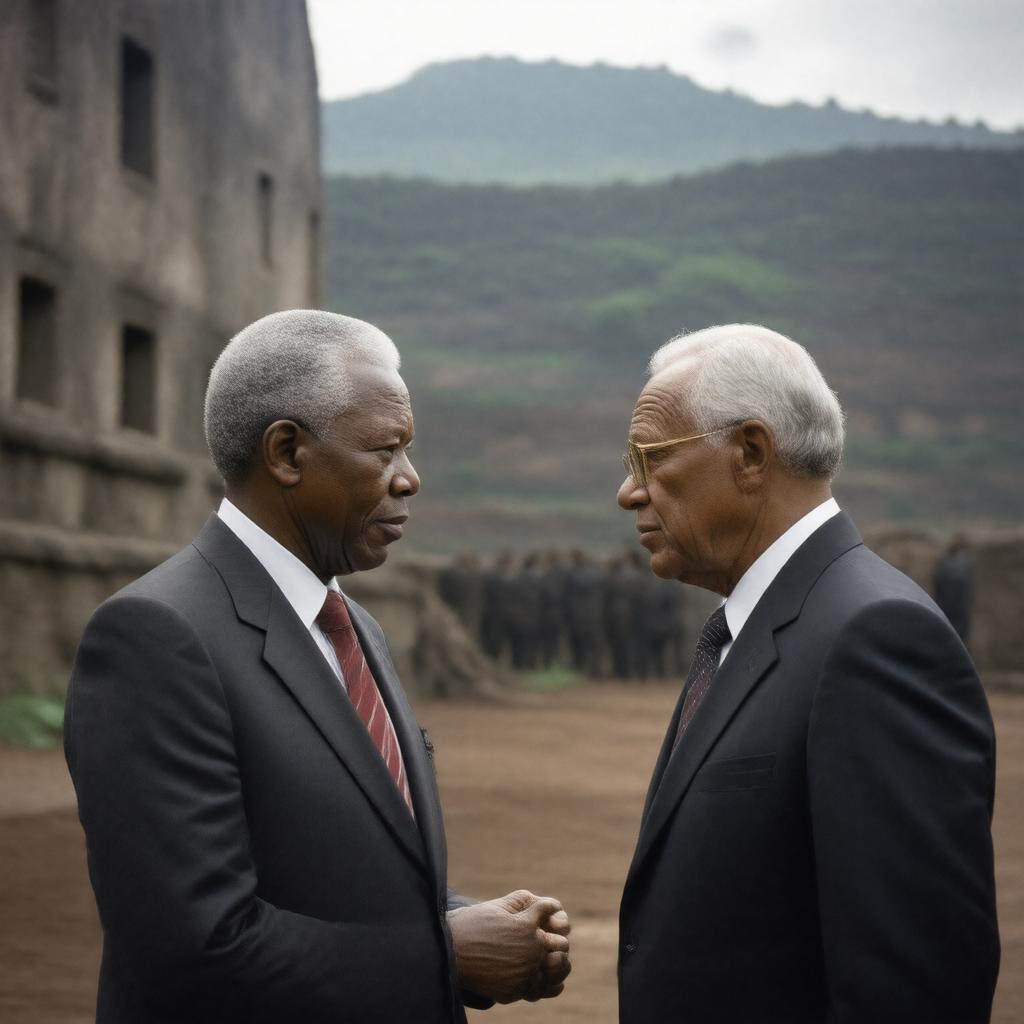 AI-created image of Mandela and de Klerk (film)