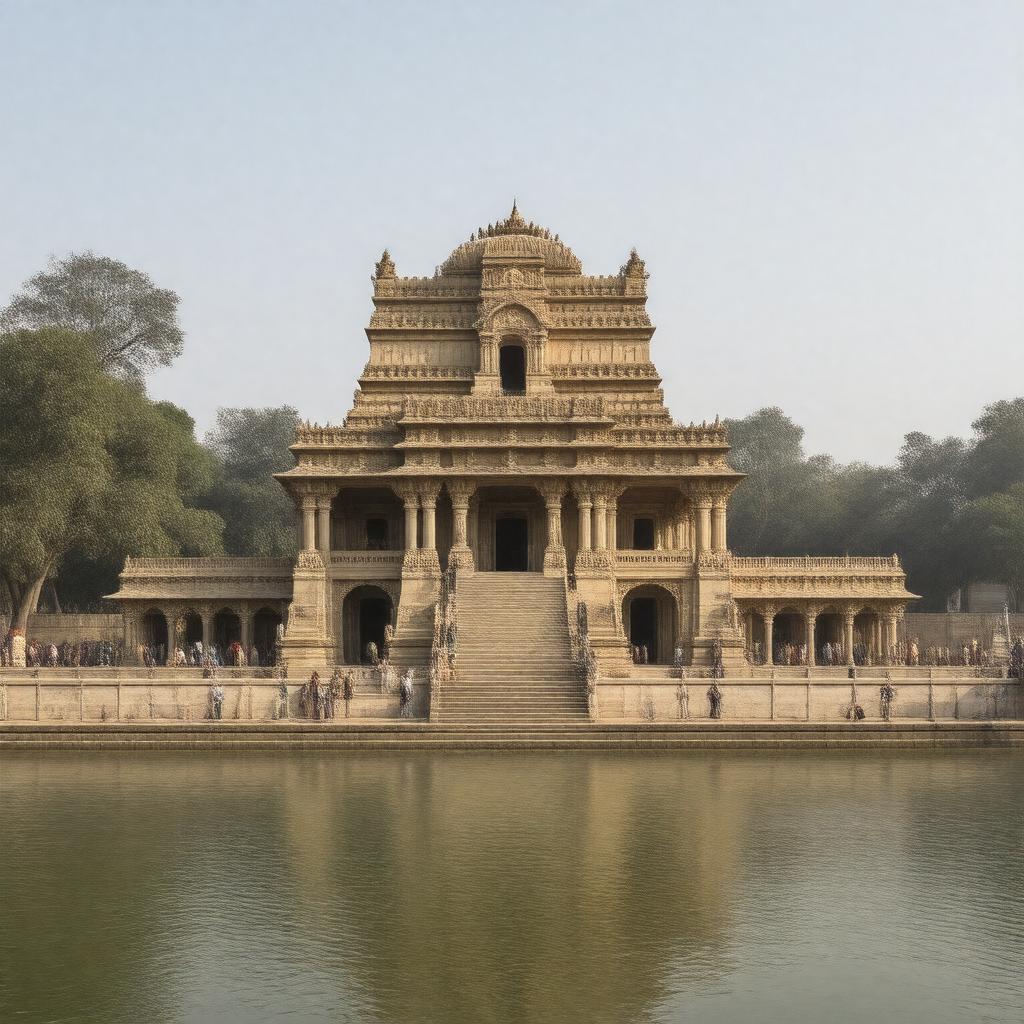 AI-created image of Mangalnath Temple
