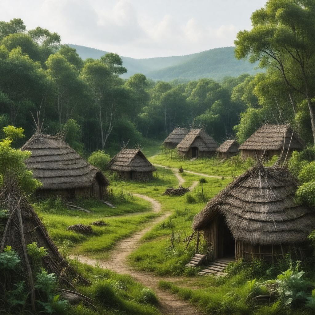 AI-created image of Manhatta (Lenape people)