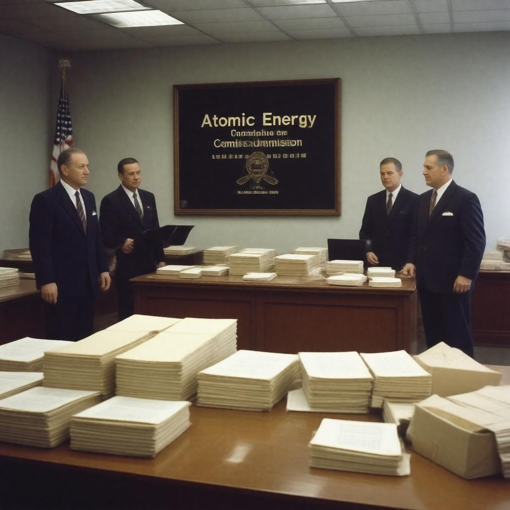 Click to view larger image AI-created image of Manhattan Project (oversight after WWII)