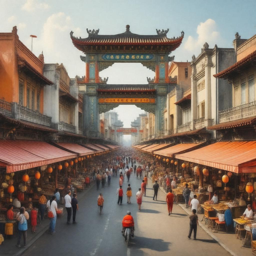 AI-created image of Manila Chinatown