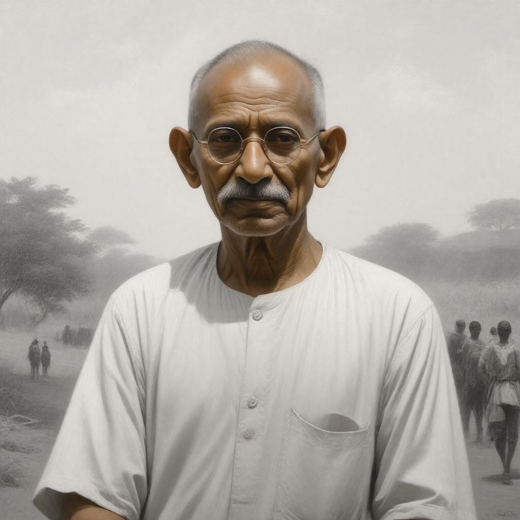 AI-created image of Manilal Gandhi