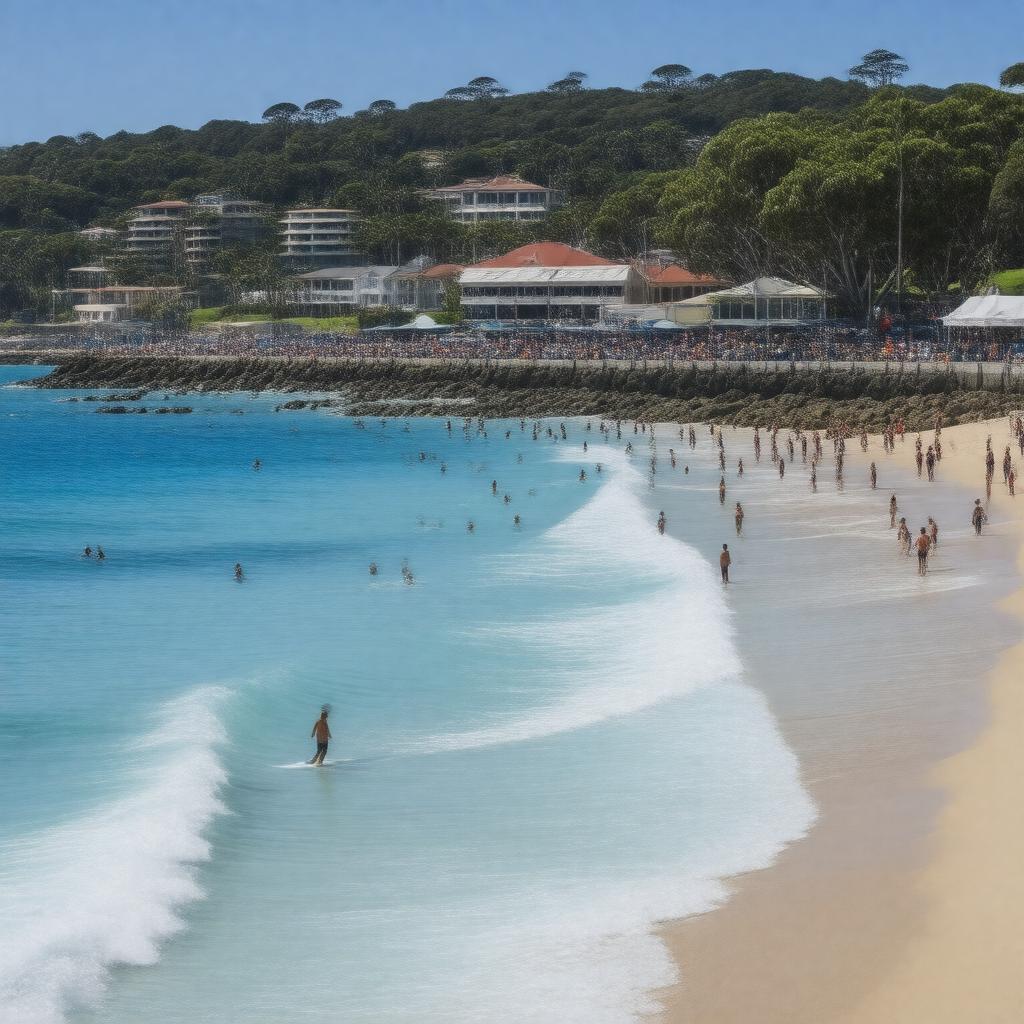 AI-created image of Manly Beach