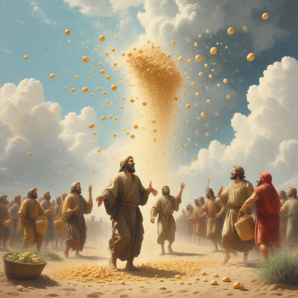 Click to view larger image AI-created image of Manna from heaven