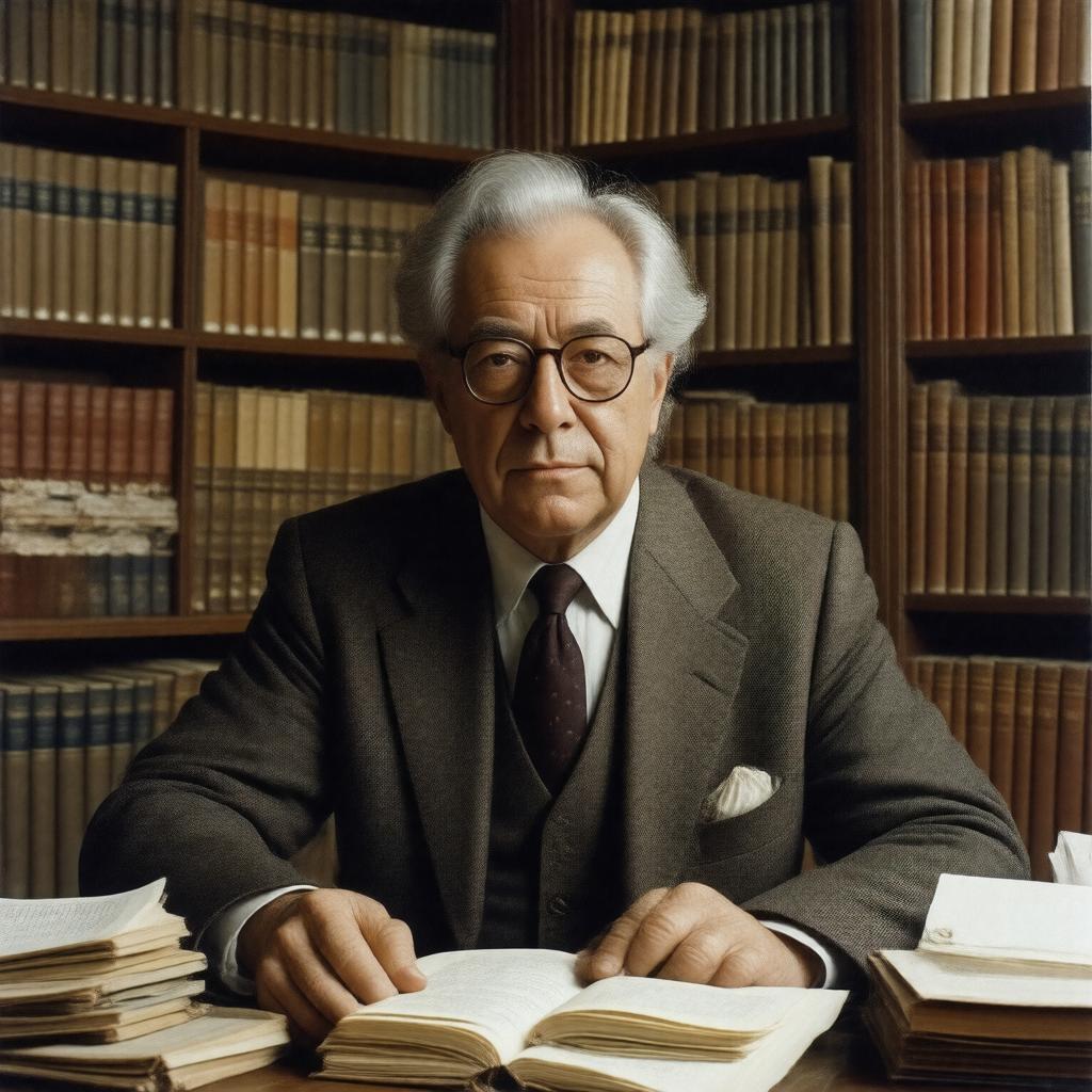 AI-created image of Manuel Castells