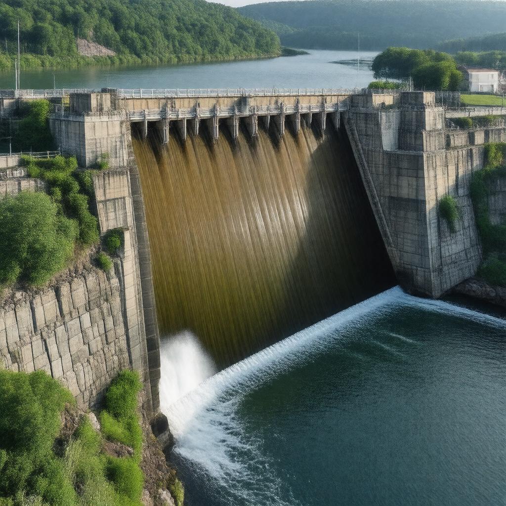 AI-created image of Manville Dam