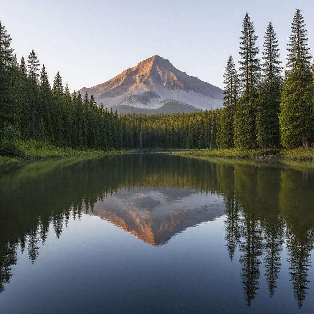 AI-created image of Manzanita Lake