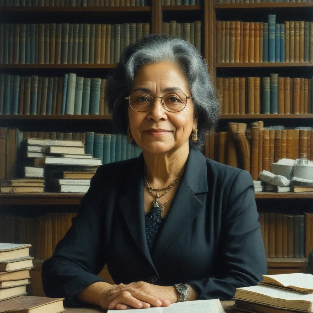 Click to view larger image AI-created image of María Luisa López-Collada Márquez