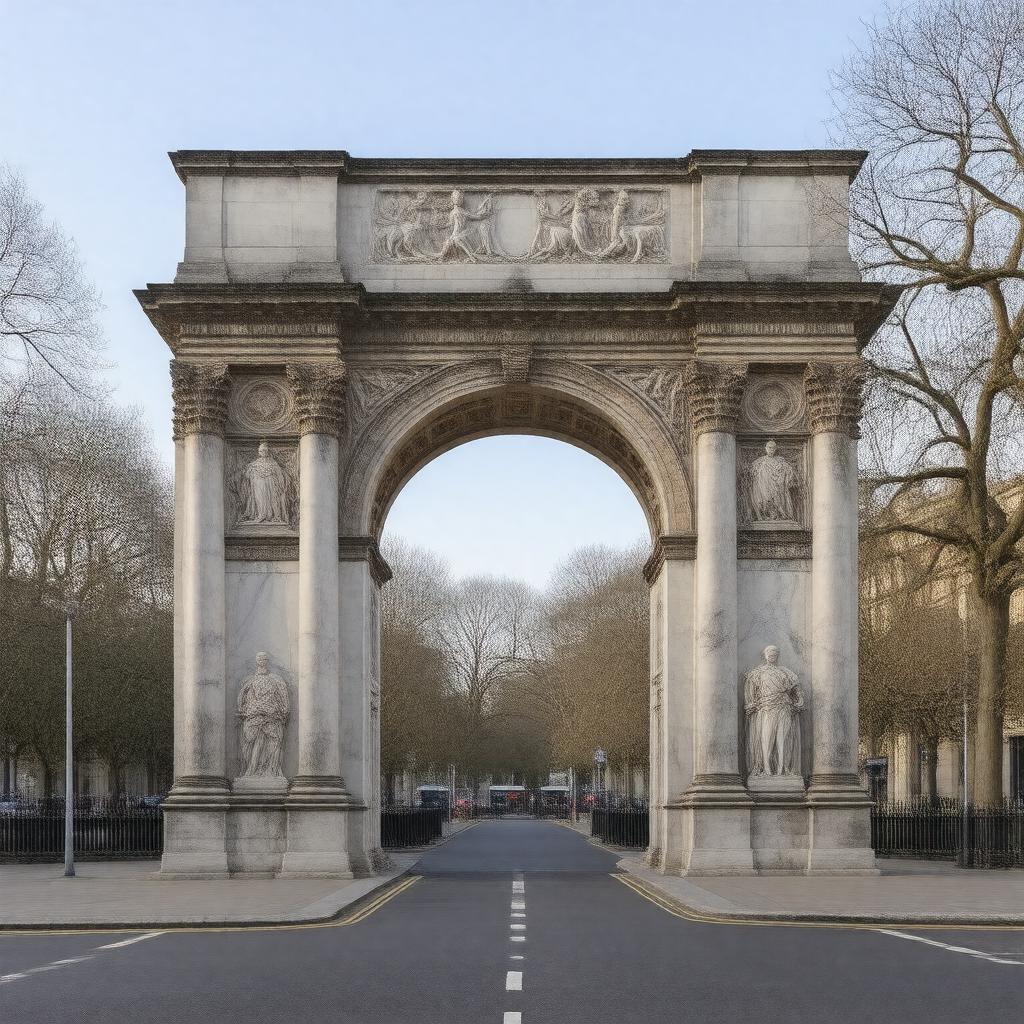 AI-created image of Marble Arch