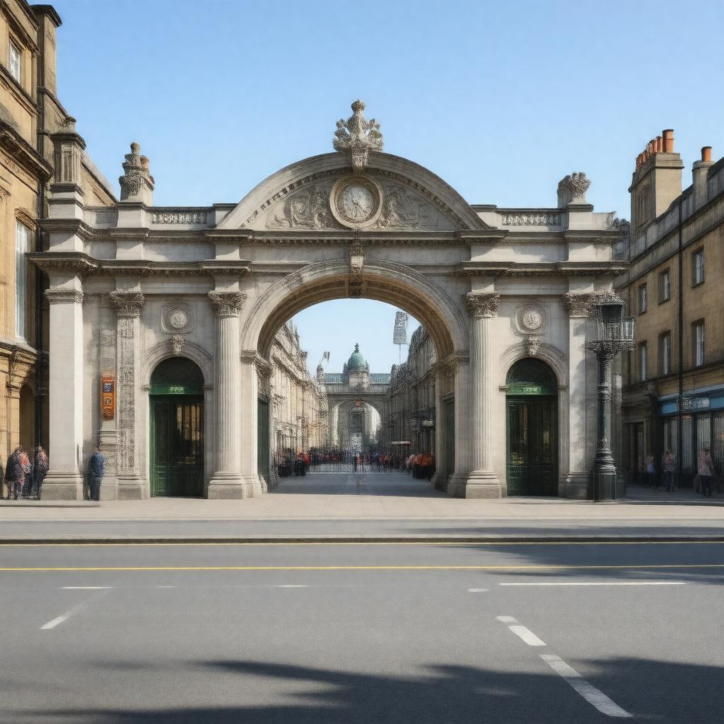 AI-created image of Marble Arch station