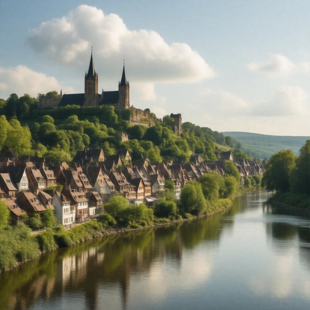 AI-created image of Marburg, Germany