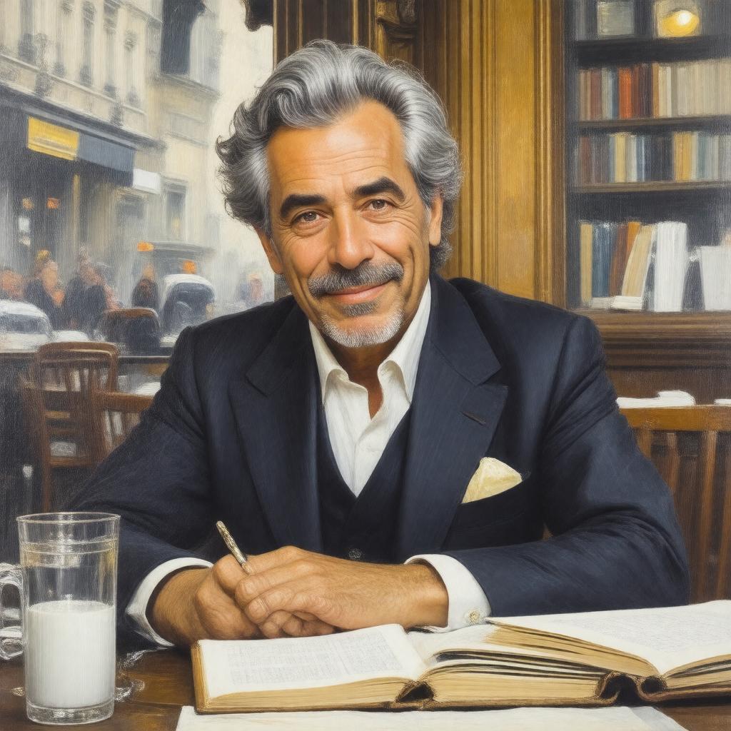 AI-created image of Marc-Henri Levy