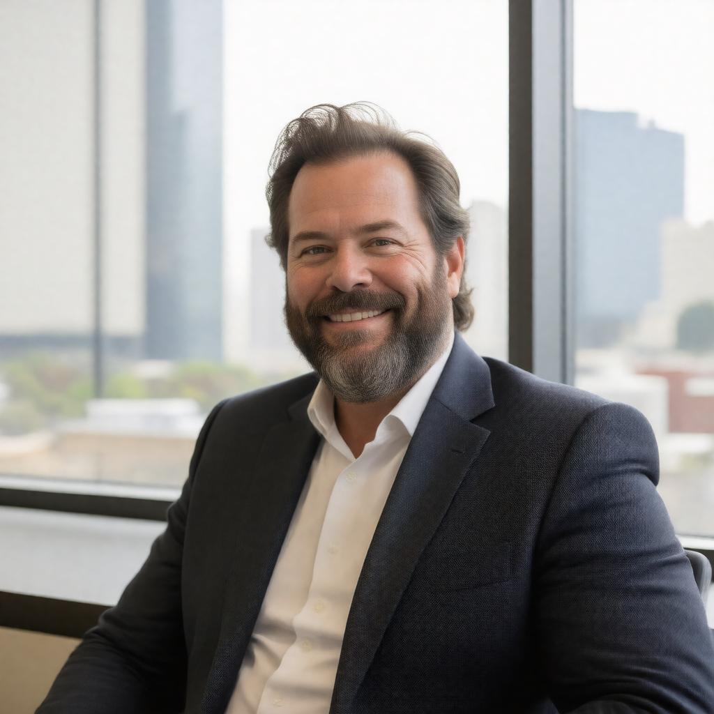 AI-created image of Marc Benioff
