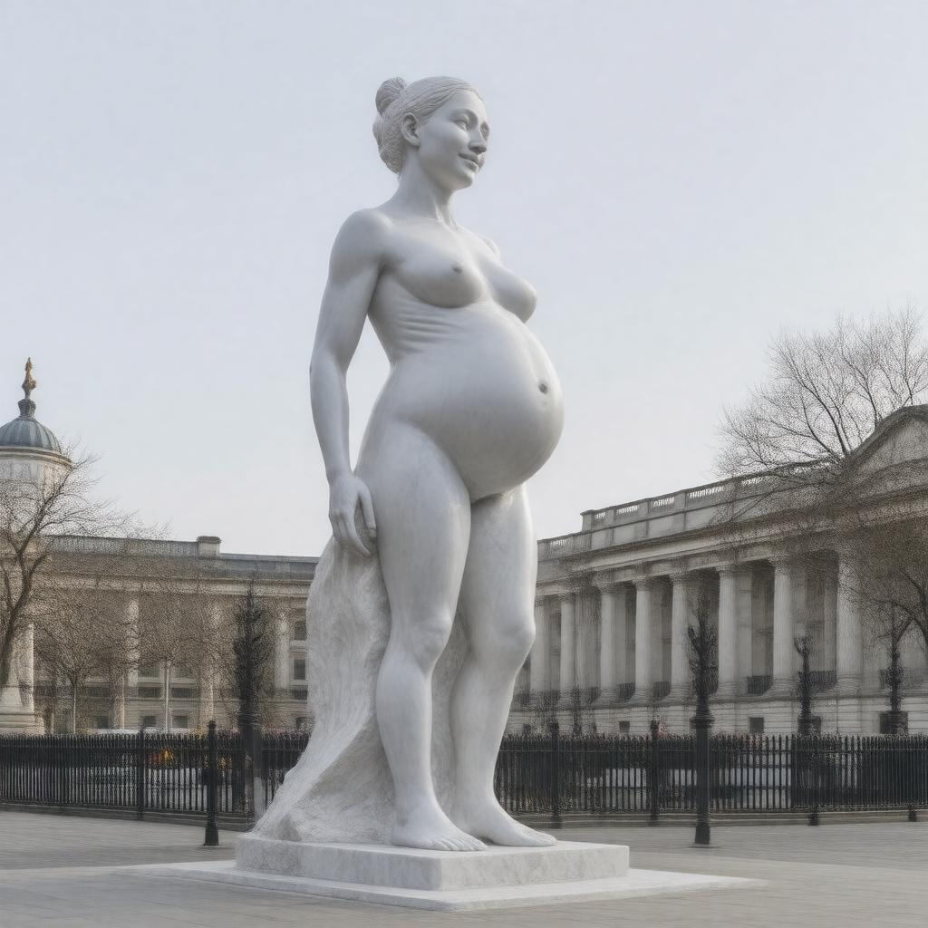 Click to view larger image AI-created image of Marc Quinn's 'Alison Lapper Pregnant'