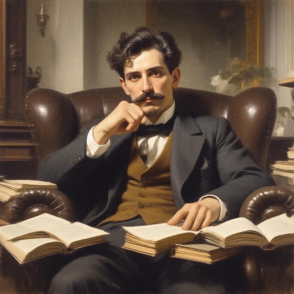 AI-created image of Marcel Proust