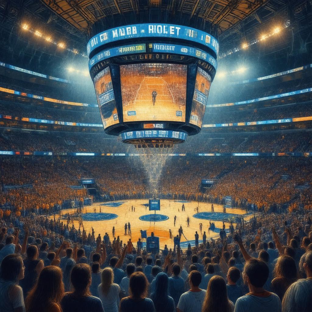 AI-created image of March Madness
