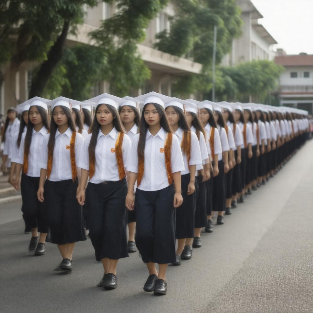 AI-created image of March of the Valedictorians