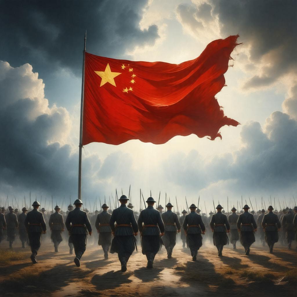 AI-created image of March of the Volunteers