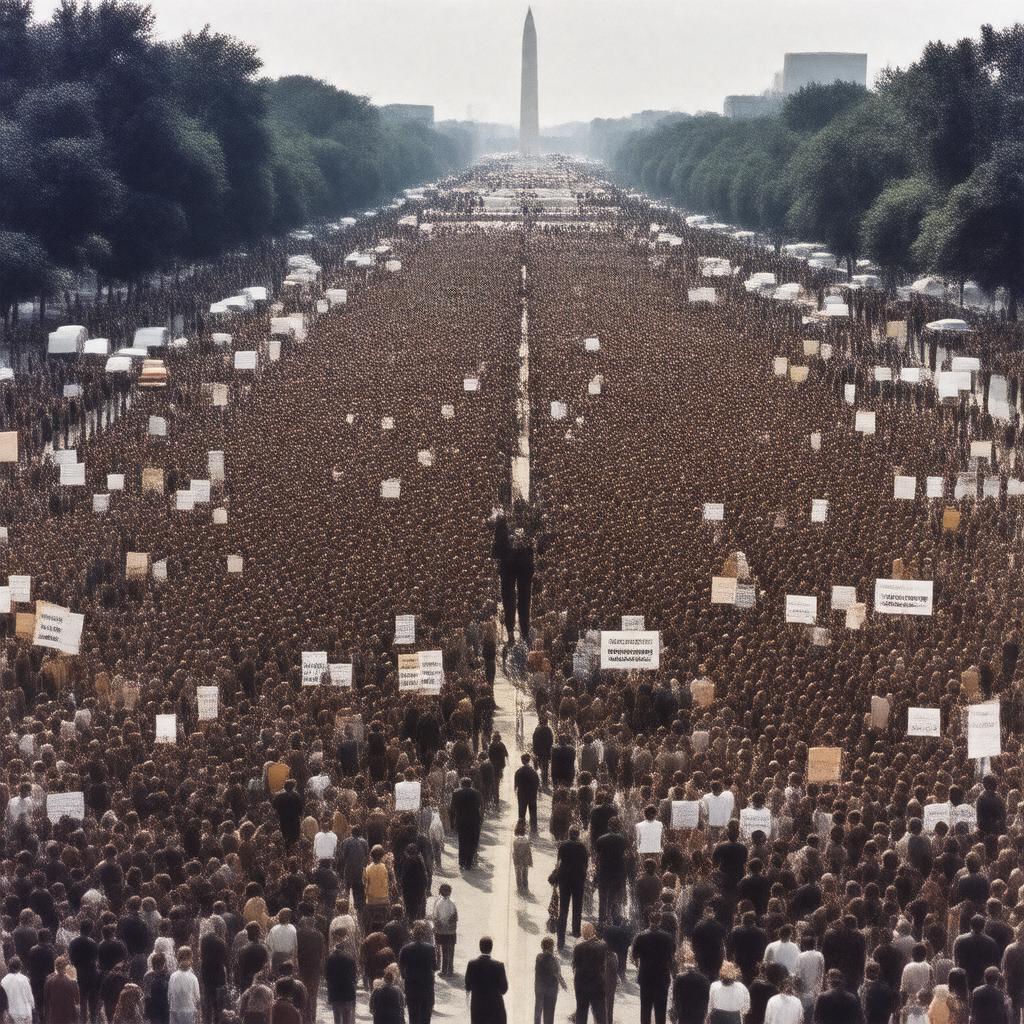 AI-created image of March on Washington