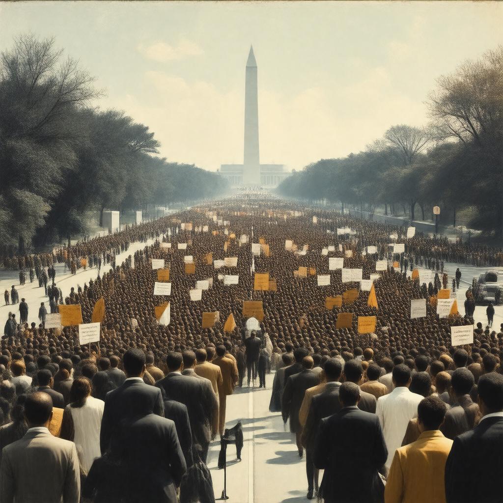 AI-created image of March on Washington for Jobs and Freedom