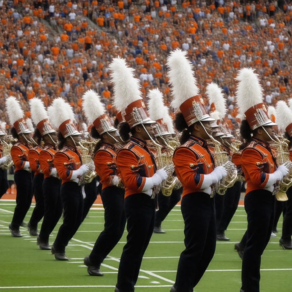 AI-created image of Marching Illini