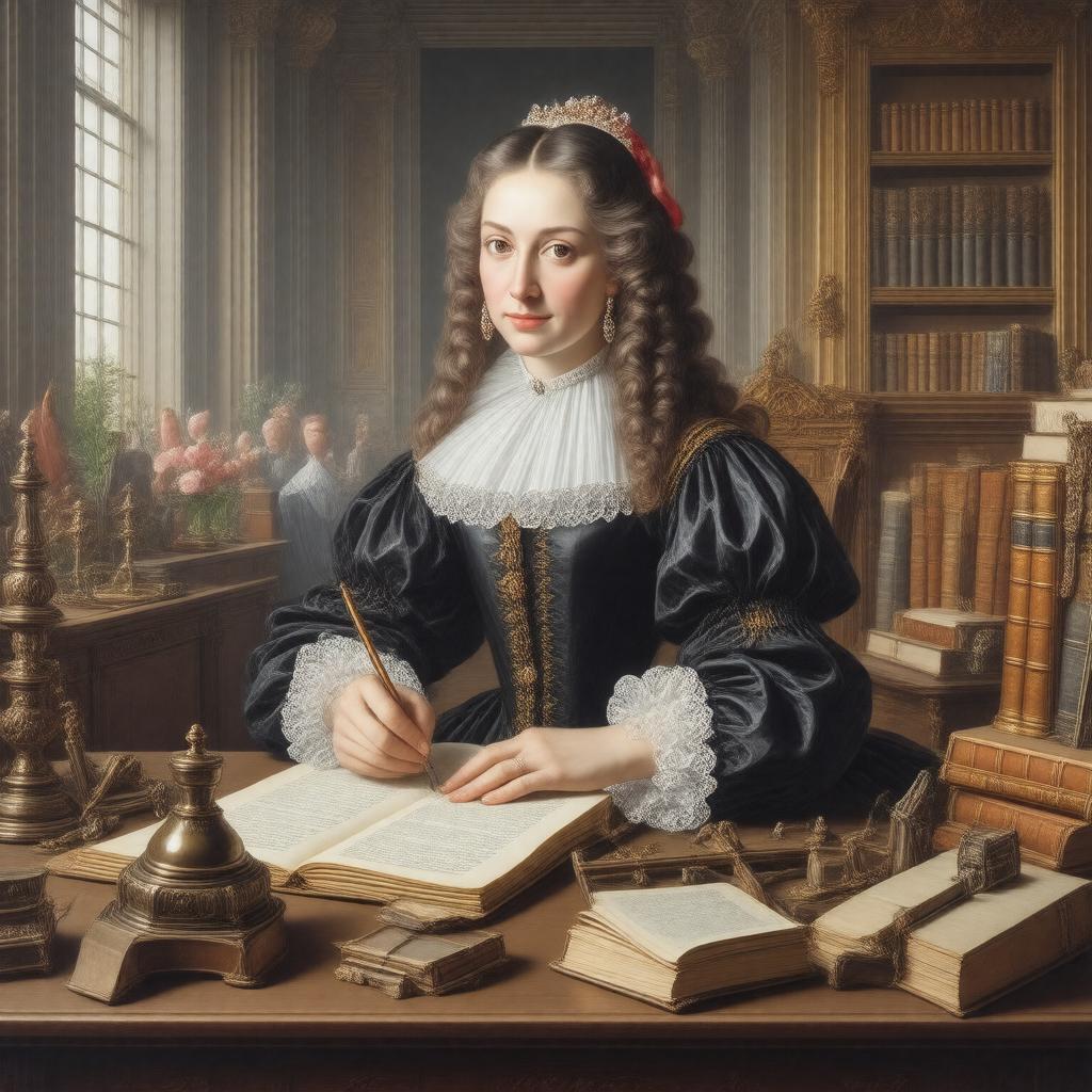 AI-created image of Margaret Cavendish